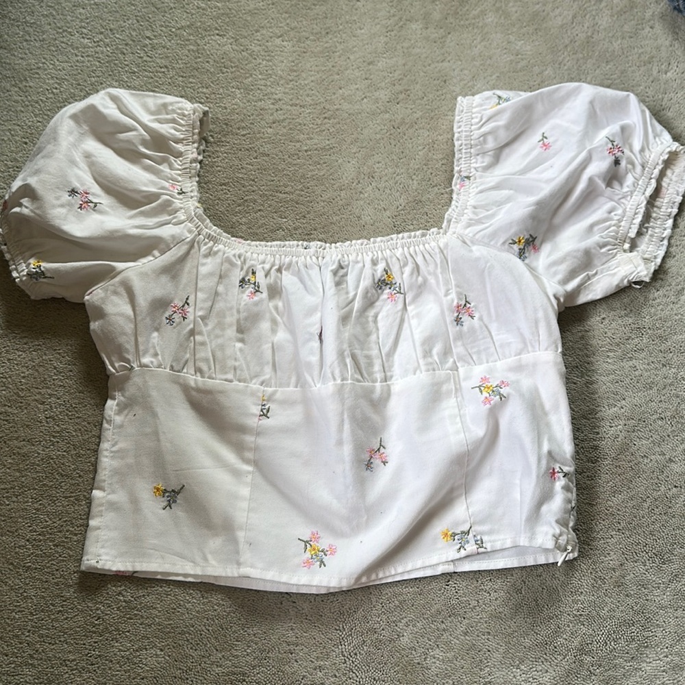 Forever 21 Floral Crop Top